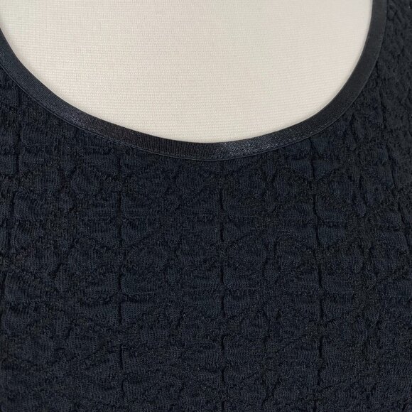 TRACY REESE Size 2 Black Side See Through Lace Bodycon Sexy Dress Long Sleeve - Picture 10 of 13